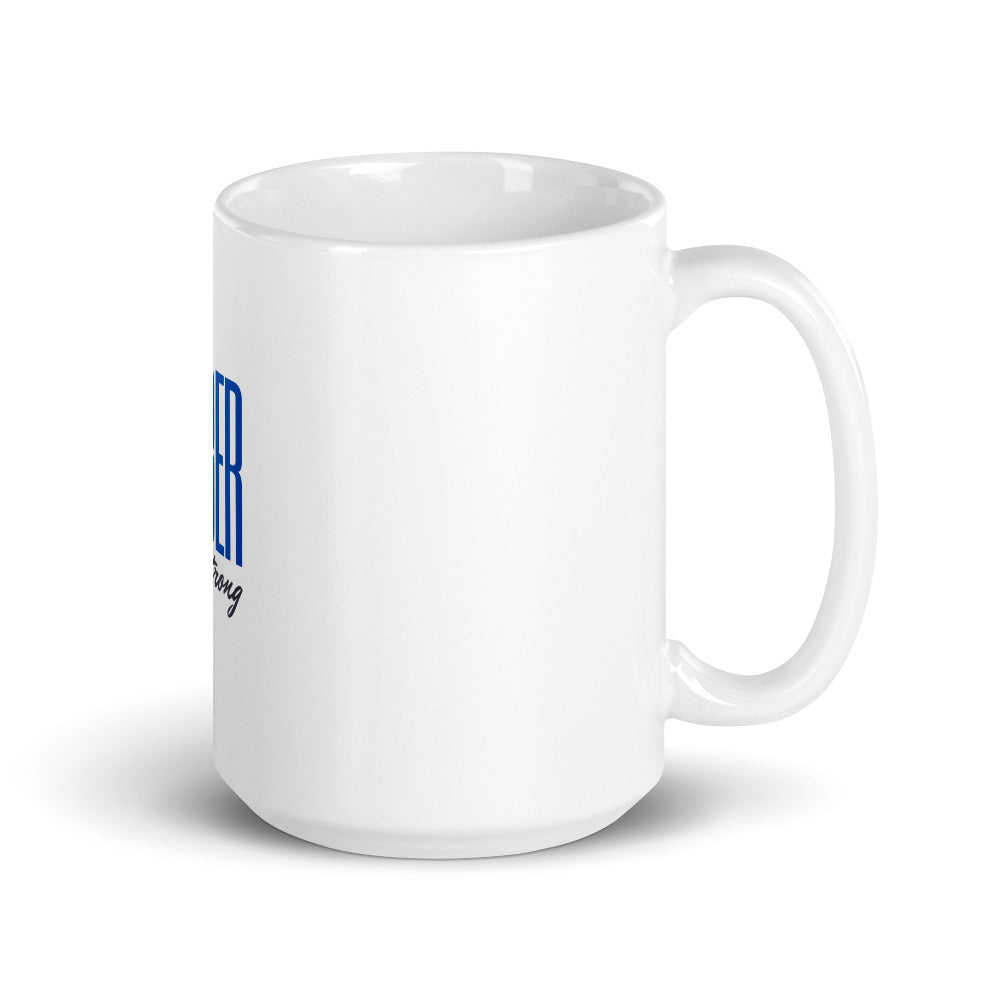 Sober and Strong White glossy mug