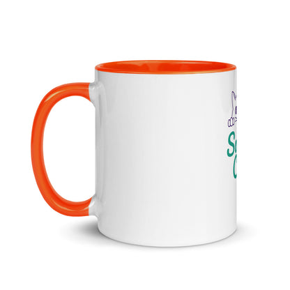 Sober Cat Mug with Color Inside